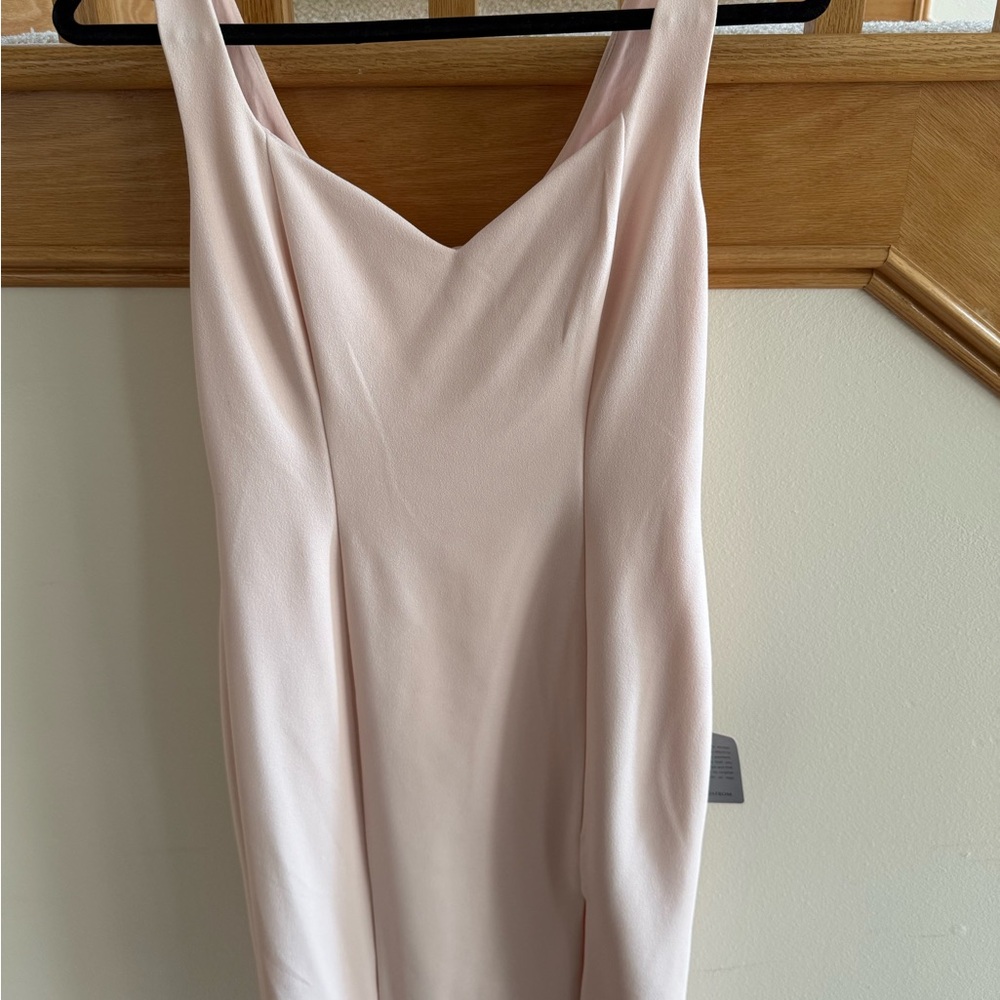 Lulu's Soft Pink Strapless Dress
